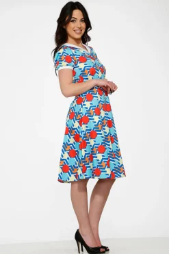 Stripe Red Dot Swing Dress Online