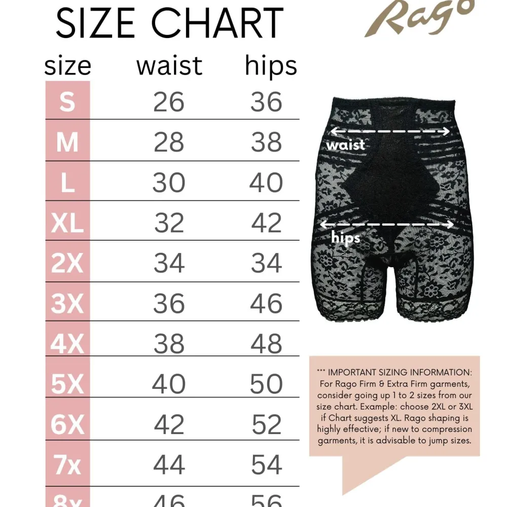 Style 6207 | No Roll High Waist Lace Thigh Slimmer with Extra Firm Support Discount