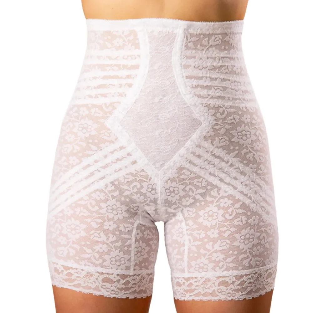 Style 6207 | No Roll High Waist Lace Thigh Slimmer with Extra Firm Support Discount