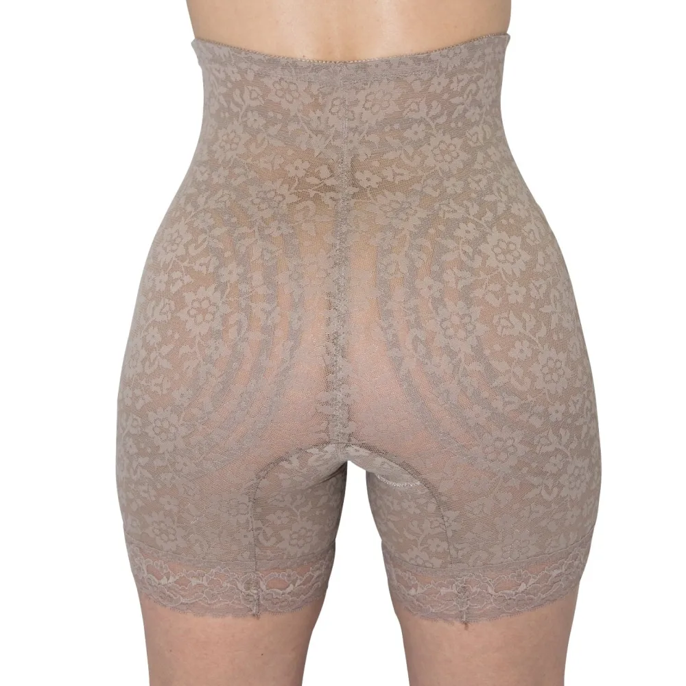 Style 6207 | No Roll High Waist Lace Thigh Slimmer with Extra Firm Support Discount