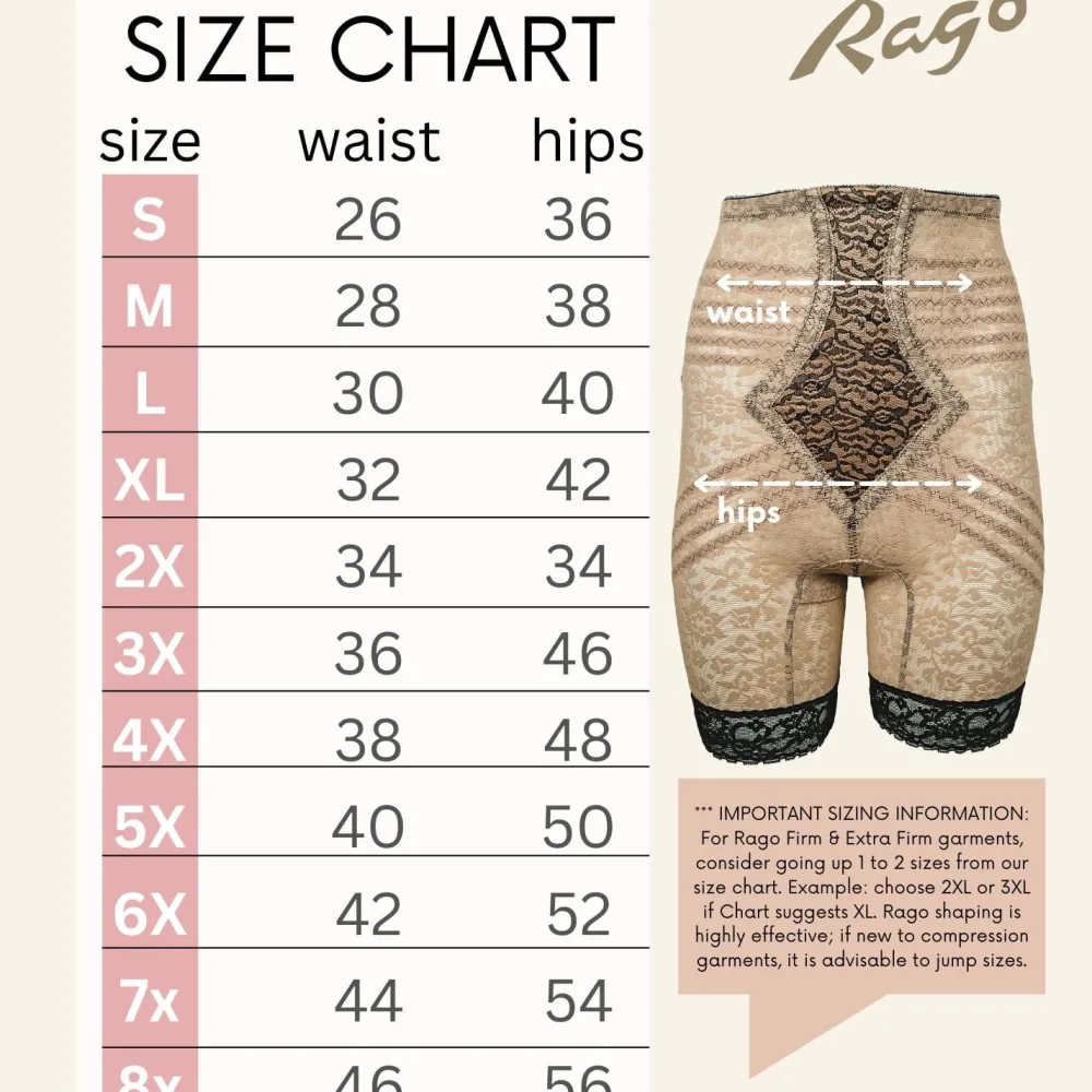 Style 6207 | No Roll High Waist Lace Thigh Slimmer with Extra Firm Support Discount