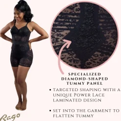 Style 6207 | No Roll High Waist Lace Thigh Slimmer with Extra Firm Support Discount