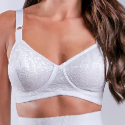 Style 2101 | Expandable Cup Wireless Shaper Bra - White Hot