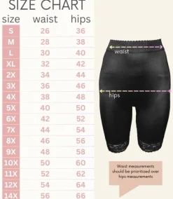 Style 518 | High Waist Light Shaping Bike Short | Satin 4-Way Stretch with Built-In Panty Outlet