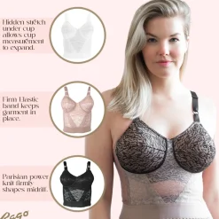 Style 2202 | Lacette Longline Wireless Expandable Cup Bra New