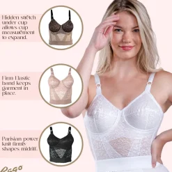 Style 2202 | Lacette Longline Wireless Expandable Cup Bra New