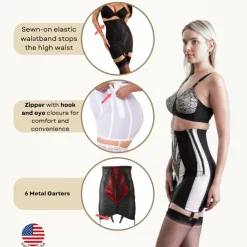 Style 1294 | Open Bottom Girdle Extra Firm Shaping | Zipper + Hook Closure | Sizes M–8X Discount