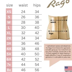 Style 821 | Shapette Powermesh Satin Panel Waist Cincher Discount