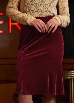 Sugar and Spice Spice Fishtail Midi Skirt Right Off the Vine Best