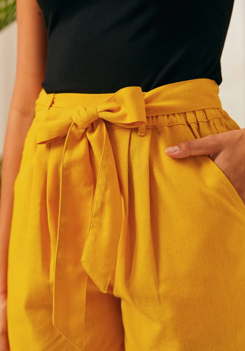 Summertime Serenade Shorts Marigold Clearance