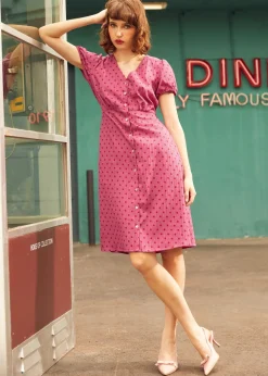 Sundae Stunner Dress Raspberry Fizz Discount