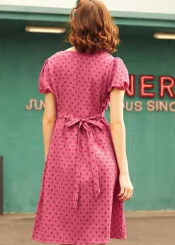 Sundae Stunner Dress Raspberry Fizz Discount