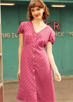 Sundae Stunner Dress Raspberry Fizz Discount