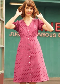 Sundae Stunner Dress Raspberry Fizz Discount