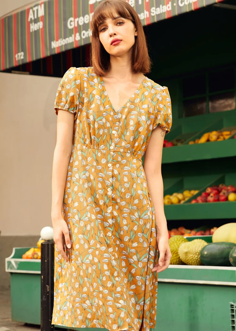 BTC Sundae Stunner Dress Honey Pop Floral Discount