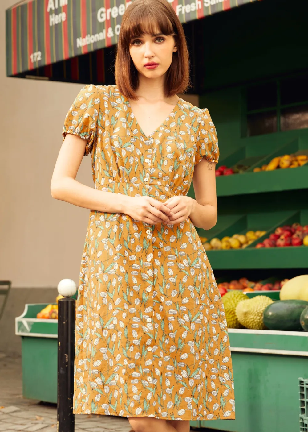 BTC Sundae Stunner Dress Honey Pop Floral Discount