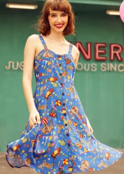 Sun-Kissed Stroll Fit & Flare Dress Circus Clearance