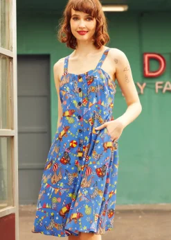 Sun-Kissed Stroll Fit & Flare Dress Circus Clearance