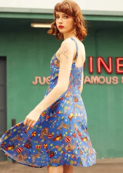 Sun-Kissed Stroll Fit & Flare Dress Circus Clearance