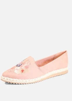 Sutton Suede Embroidered Espadrille Clearance