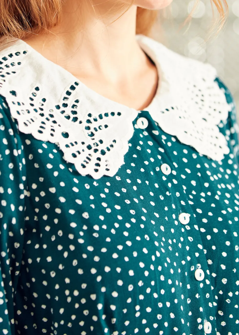 BTC Sway This Way Shirt Waist Dress All Over Emerald Best