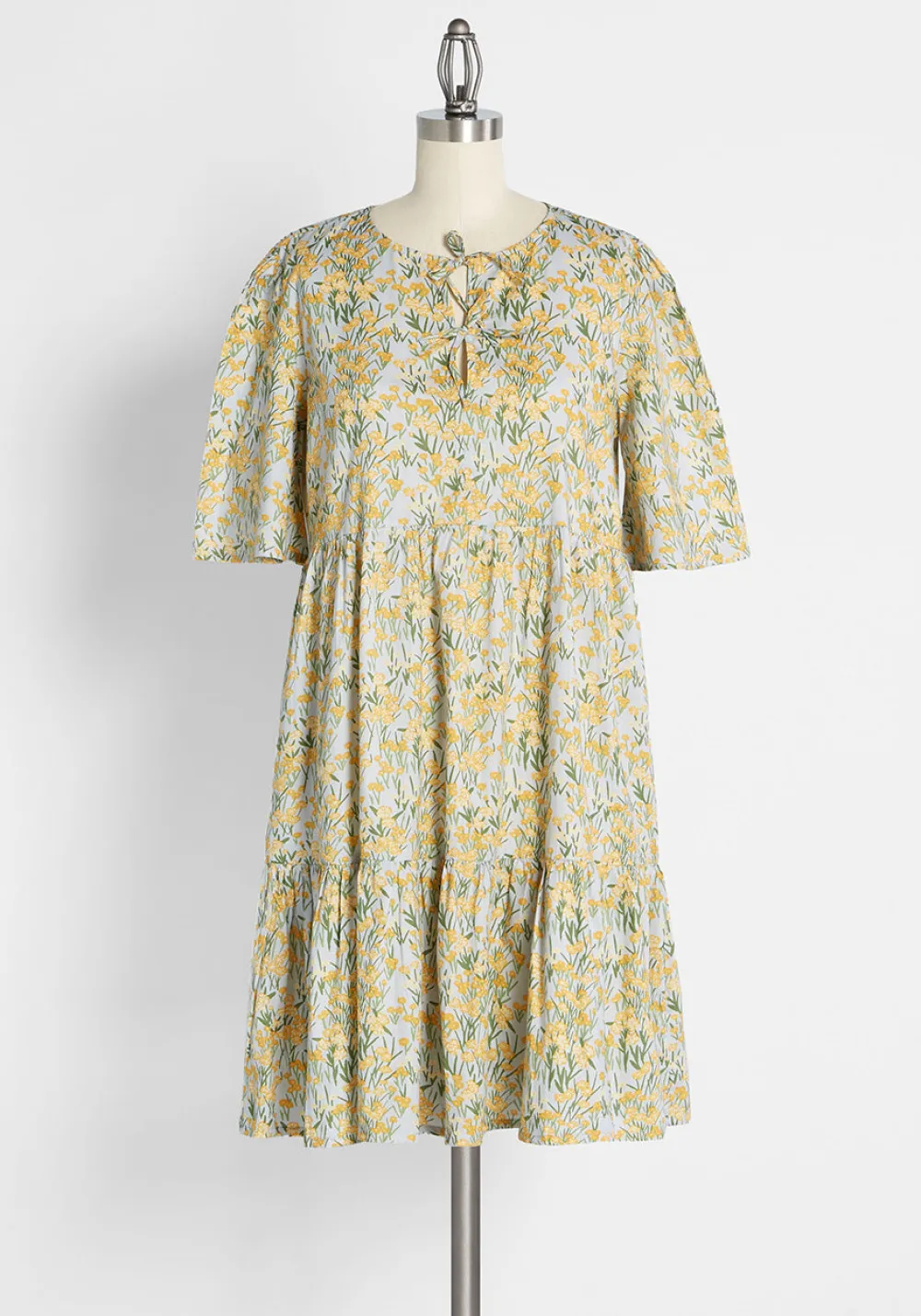 MATA TRADERS Sweet and Tender Blossoms Babydoll Dress Yellow Floral Online