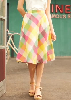 Sweet Tart Skirt Pink Plaid Online