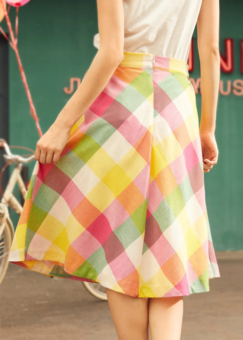 Sweet Tart Skirt Pink Plaid Online