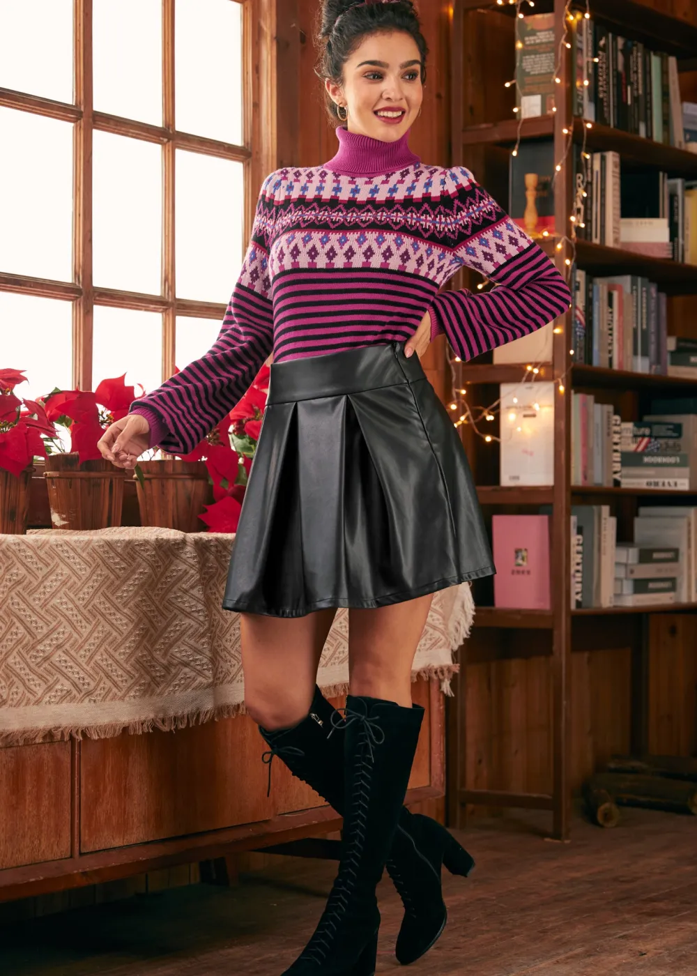 Swingin' Rhythms Flippy Skirt Eclipse Noir Online