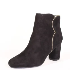 Tatiana Scallop Suede Booties Sale