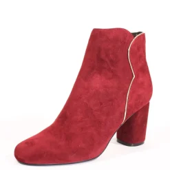 Tatiana Scallop Suede Booties Sale
