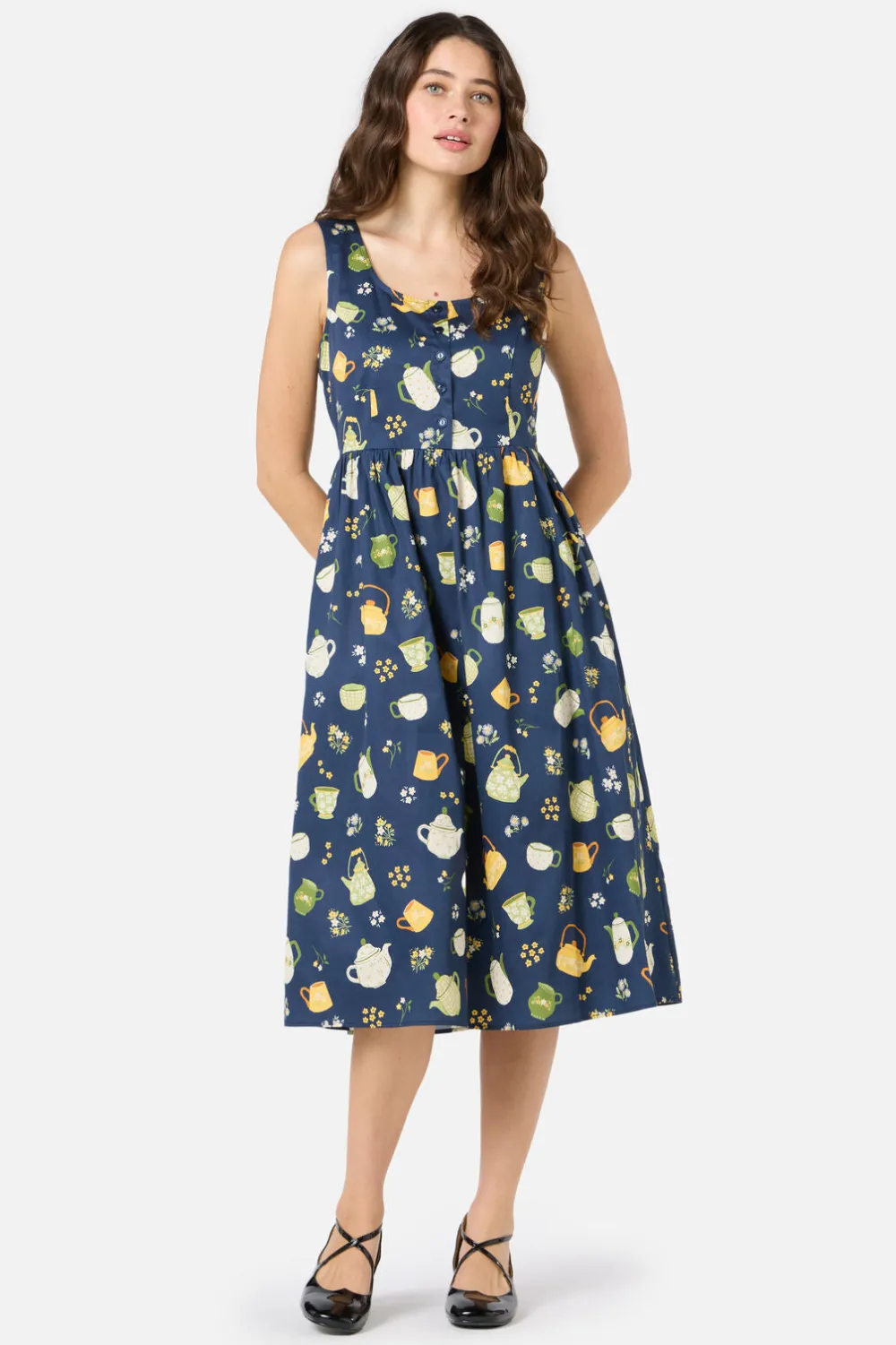Tea Time Midi Dress Discount