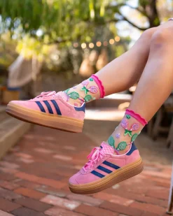 Tenniscore Ruffle Sheer Crew Sock Online