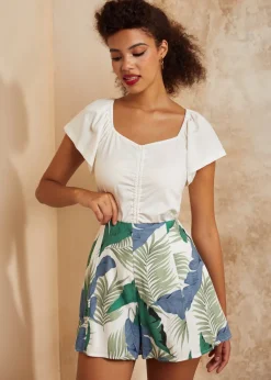 The Boardwalk Belle Shorts Palm Royal Outlet