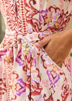 The Breezy Belle Shirt Dress Sunset Online