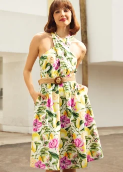 The Citrus Grove Getaway Dress Citrus Floral Discount