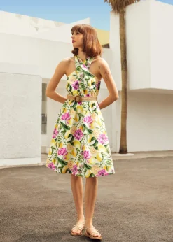 The Citrus Grove Getaway Dress Citrus Floral Discount