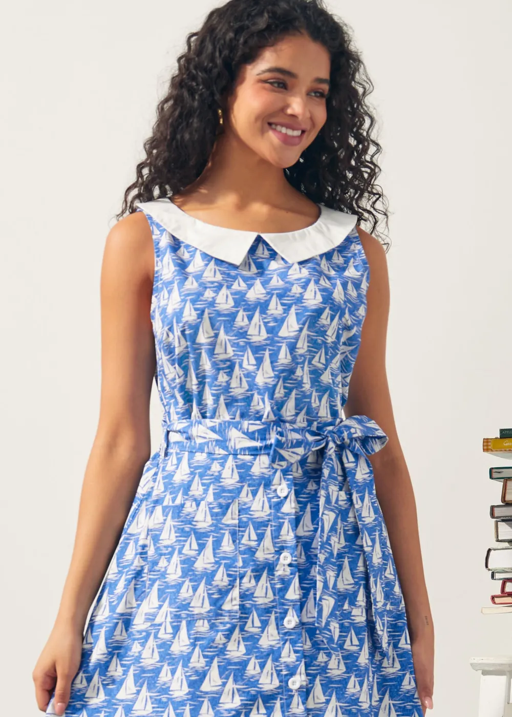 The Class Act Collar Top Skipper Blue Discount