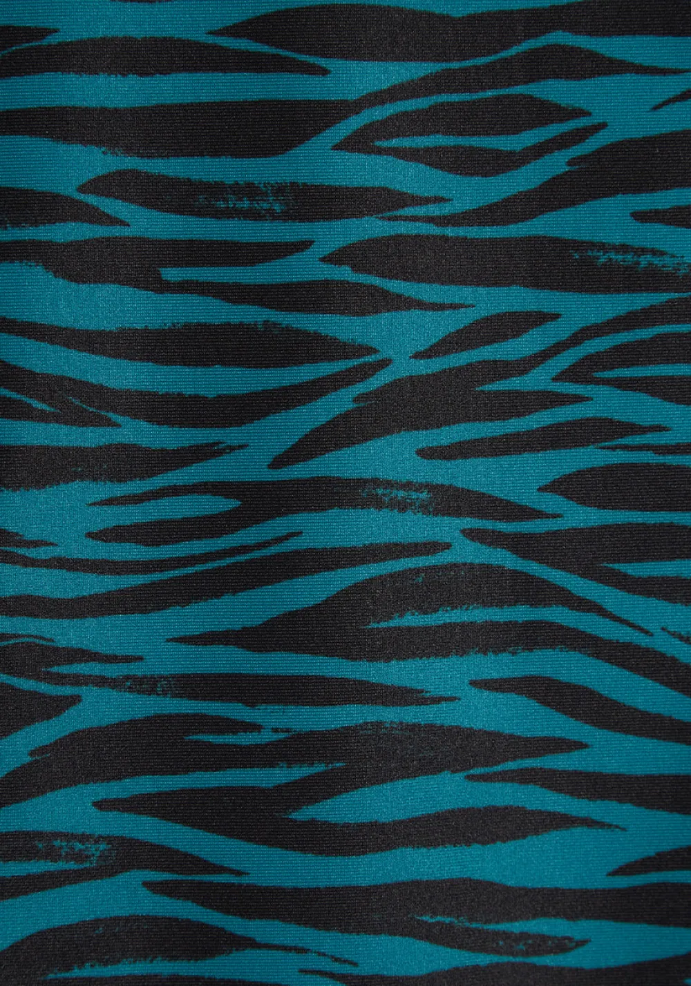 Fortune Swimwear, LLC The Franky High-Waisted Bikini Bottom Blue Zebra Hot