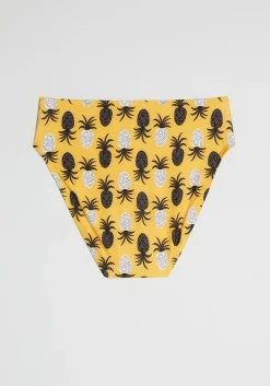 ModCloth The Franky High-Waisted Bikini Bottom Yellow Pineapples Discount
