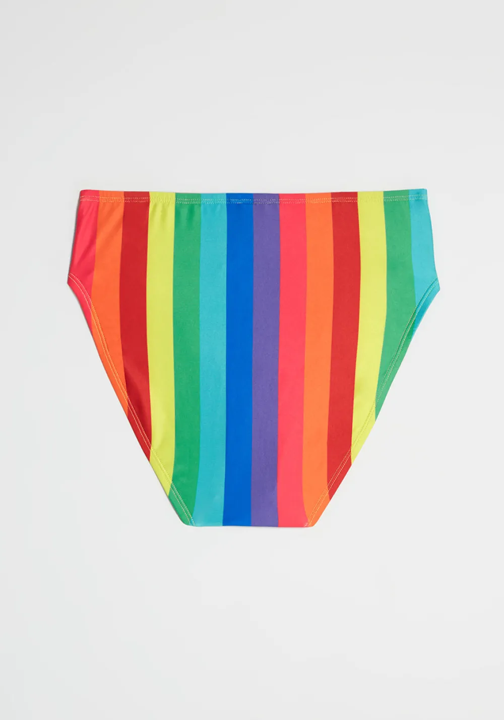 ModCloth The Franky High-Waisted Bikini Bottom Rainbow Stripes Online