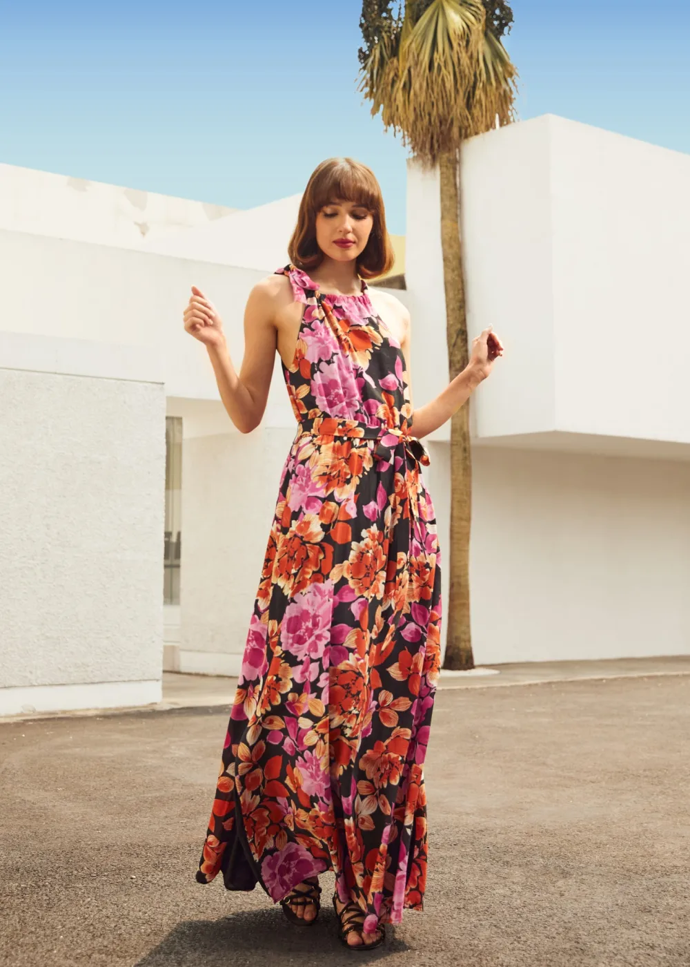 The Garden Soirée Maxi Dress Black Floral Discount