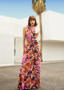 The Garden Soirée Maxi Dress Black Floral Discount