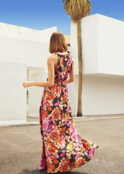 The Garden Soirée Maxi Dress Black Floral Discount