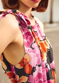 The Garden Soirée Maxi Dress Black Floral Discount