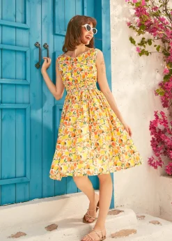 BTC The Getaway Grace Dress Lemon Best