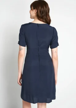 Shaoxing Lidong Trading Co The Keyhole Story A-line Dress Navy Clearance