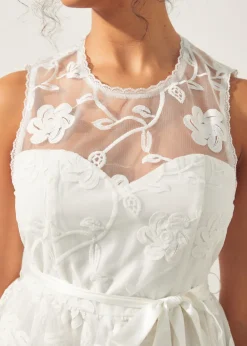 The Lacey Lou Dress Ivory Clearance