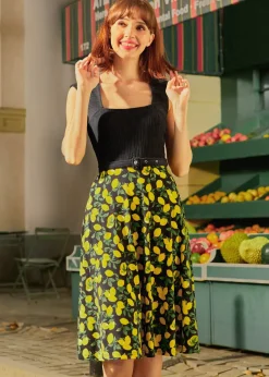 BTC The ade Stand Stunner Dress Lemon Hot