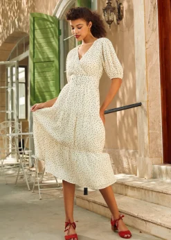 The Lillian Pearl Dress Peppered New